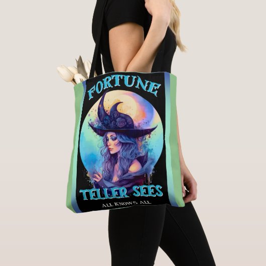 Blue Fortune Teller _ Halloween Tote Bag (Dichtbij)