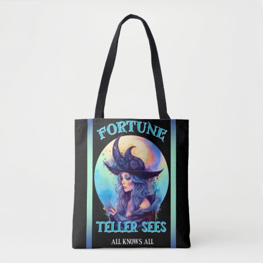 Blue Fortune Teller _ Halloween Tote Bag (Voorkant)