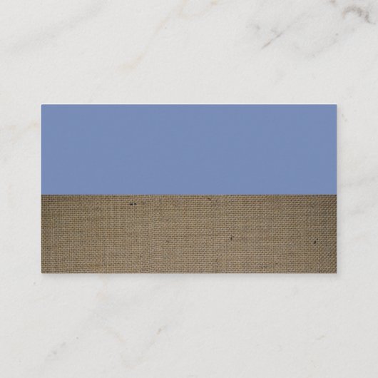 Blue Fox Burlap Baby shower Diaper Raffle Ticket Informatiekaartje (Achterkant)