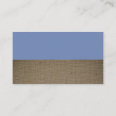 Blue Fox Burlap Baby shower Gift Registry Informatiekaartje (Achterkant)