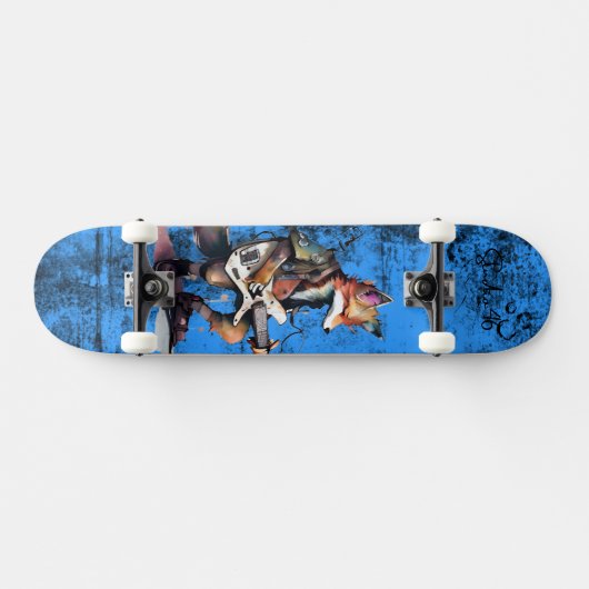 Blue Fox Guitar Skateboard (Horizontaal)