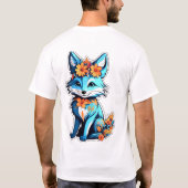 Blue Fox Mannen T-shirt (Achterkant)