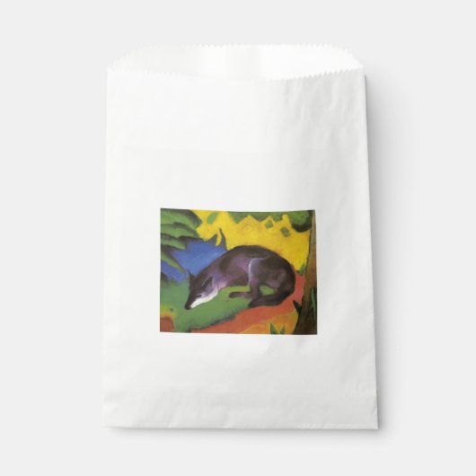 Blue Fox (van Franz Marc) Bedankzakje (Voorkant)