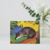 Blue Fox (van Franz Marc) Briefkaart (Staand voorkant)