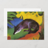 Blue Fox (van Franz Marc) Briefkaart (Voorkant / Achterkant)