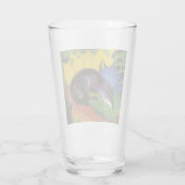 Blue Fox (van Franz Marc) Glas (Achterkant)