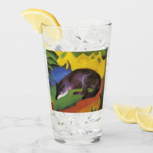 Blue Fox (van Franz Marc) Glas (Voorkant ijs)