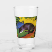 Blue Fox (van Franz Marc) Glas (Voorkant)