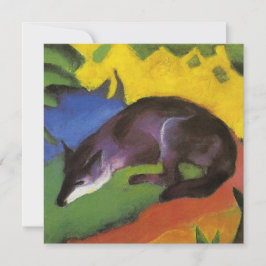 Blue Fox (van Franz Marc) Kaart