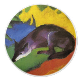 Blue Fox (van Franz Marc) Keramische Knop