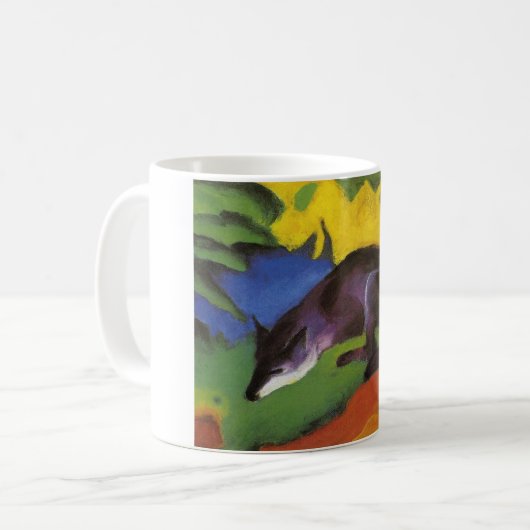 Blue Fox (van Franz Marc) Koffiemok (Voorkant links)