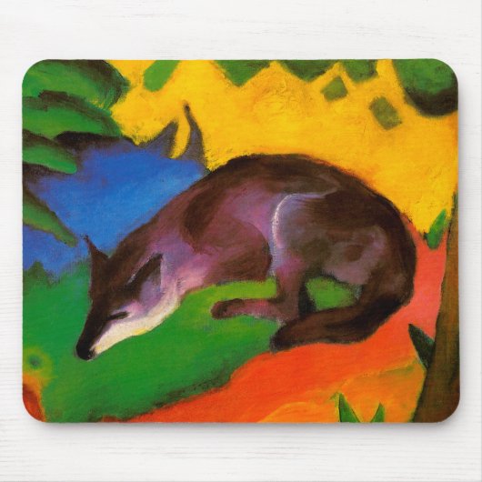 Blue Fox van Franz Marc Muismat (Voorkant)