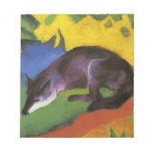 Blue Fox (van Franz Marc) Notitieblok (Voorkant)
