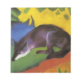 Blue Fox (van Franz Marc) Notitieblok