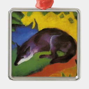 Blue Fox (van Franz Marc) Ornament van keramische