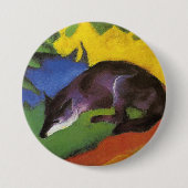 Blue Fox (van Franz Marc) Ronde Button 7,6 Cm (Voorkant)