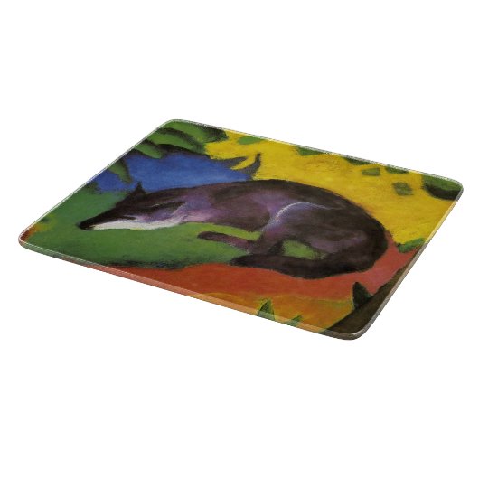 Blue Fox (van Franz Marc) Snijplank (Hoek)