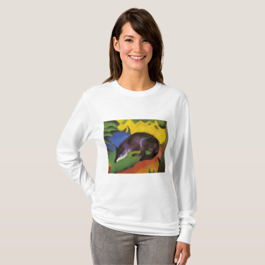 Blue Fox (van Franz Marc) T-shirt (Voorkant volledig)