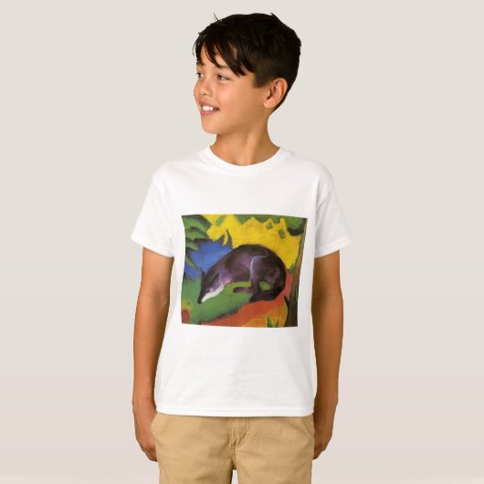 Blue Fox (van Franz Marc) T-shirt (Voorkant volledig)