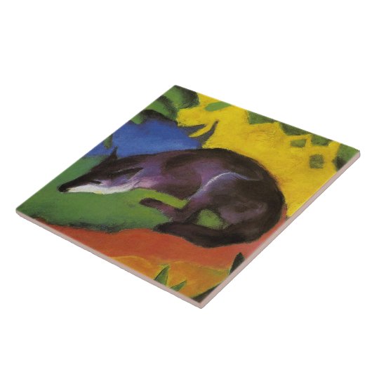 Blue Fox (van Franz Marc) Tegeltje (Zijkant)