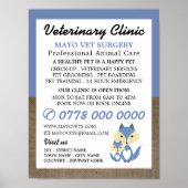 Blue Fox, Veterinarian, Veterinary Service Poster (Voorkant)