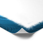 Blue Fractal Border Canvas of Poster (Hoek)