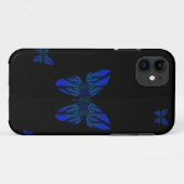 Blue Fractal Butterfly Case-Mate iPhone Case (Achterkant (horizontaal))