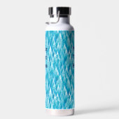 Blue Fractal Forest Can Cooler Waterfles (Rechts)