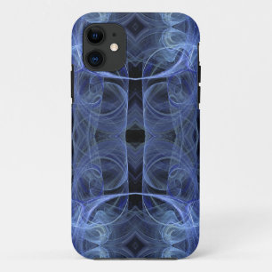 Blue Fractal iPhone 5 Custom Hoesje-Mate ID Case-Mate iPhone Case