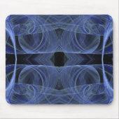 Blue Fractal Mousepad Muismat (Voorkant)
