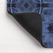 Blue Fractal Mousepad Muismat (Hoek)