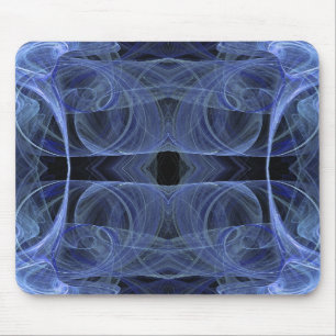 Blue Fractal Mousepad Muismat