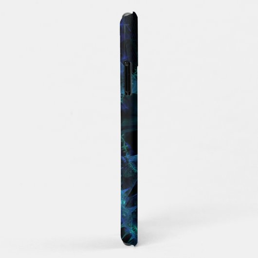 Blue Fractal Pattern Case-Mate iPhone Case (Achterkant/rechts)