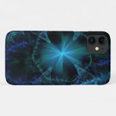 Blue Fractal Pattern Case-Mate iPhone Case (Achterkant (horizontaal))