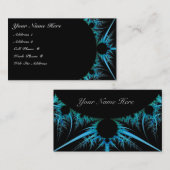 Blue Fractal Profile Card Visitekaartje (Voorkant / Achterkant)