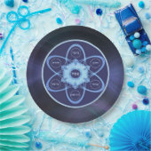 Blue Fractal Seder Bord (Feest)