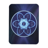 Blue Fractal Seder Bord Magneet (Verticaal)