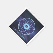 Blue Fractal Seder Bord Servetten (Hoek)