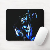 Blue Fractalius Tiger Muismat (Met muis)
