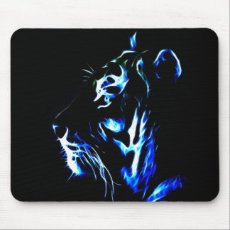 Blue Fractalius Tiger Muismat