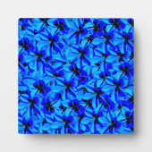 Blue Frangipani Flowers Fotoplaat (Voorkant)
