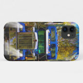 Blue Freight Truck, Truckers Big Rig Case-Mate iPhone Case (Achterkant (horizontaal))