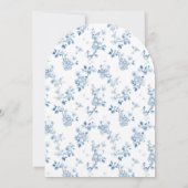 Blue French Beer-Baby Boy Shower Uitnodiging (Achterkant)