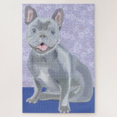 Blue French Bull Dog Legpuzzel (Verticaal)
