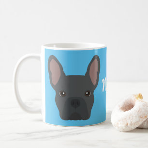 Blue French Bulldog Coffee Mok