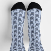Blue French Bulldog Socks Sokken (Top)