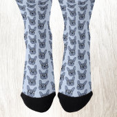 Blue French Bulldog Socks Sokken