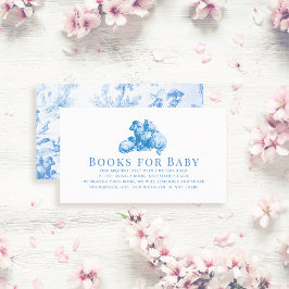 Blue French Country Boerderij Animal Boy Boeken vo Informatiekaartje