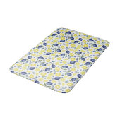 Blue French Country Lemon Pattern Badmat (Gekanteld)