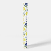 Blue French Country Lemon Pattern Case-Mate iPhone Case (Achterkant / Rechts)